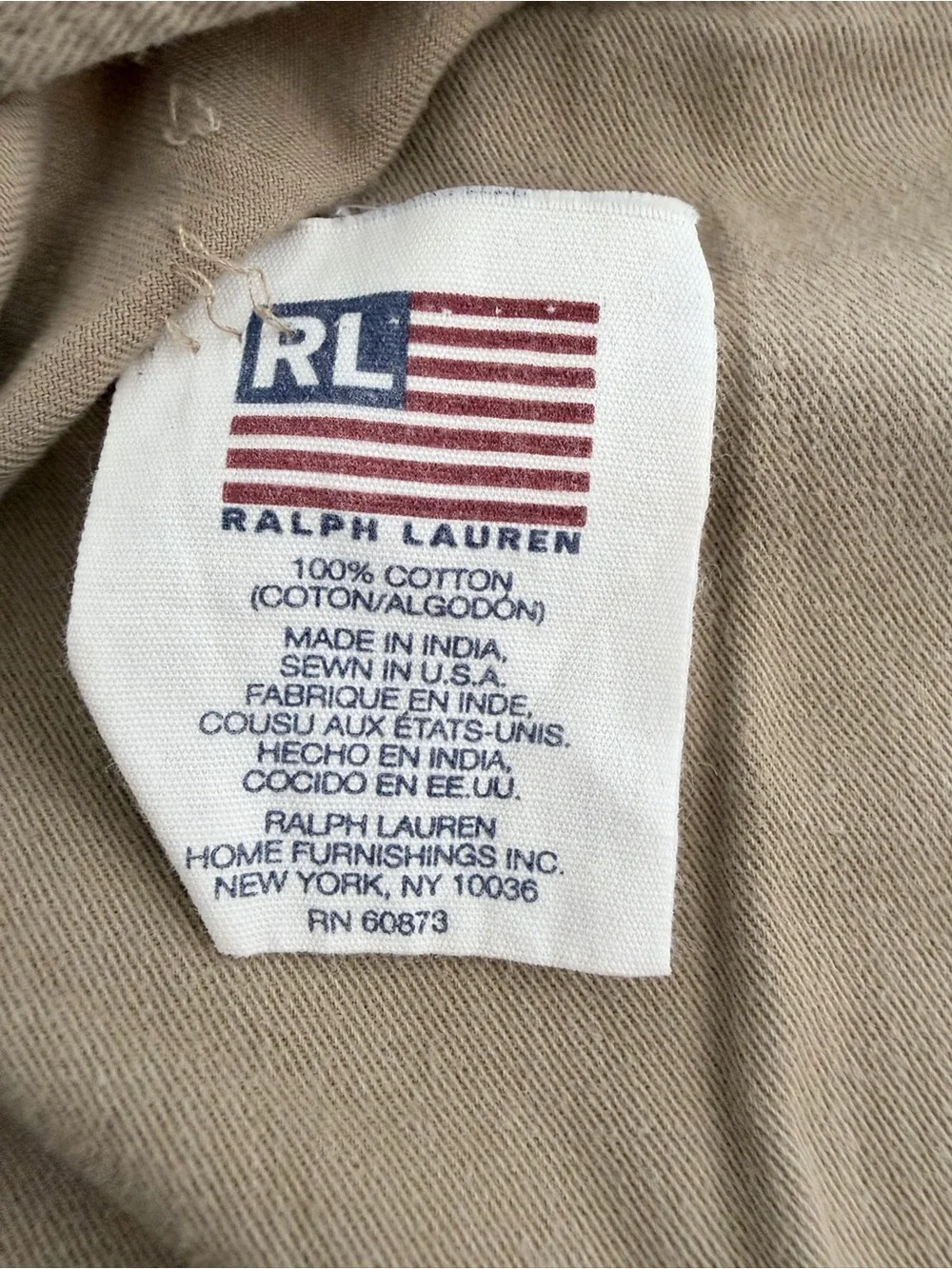 Ralph Lauren Chino Cotton Pillow Sham